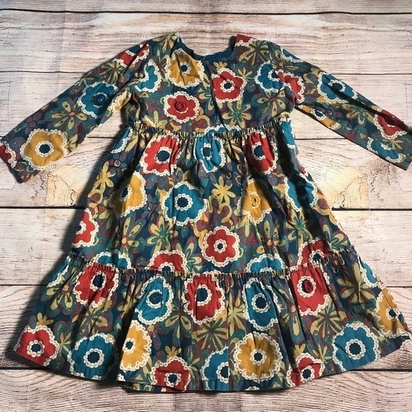 𝅺isabel garreton Floral 3 Tier Long Sleeved Dress - Picture 1 of 5